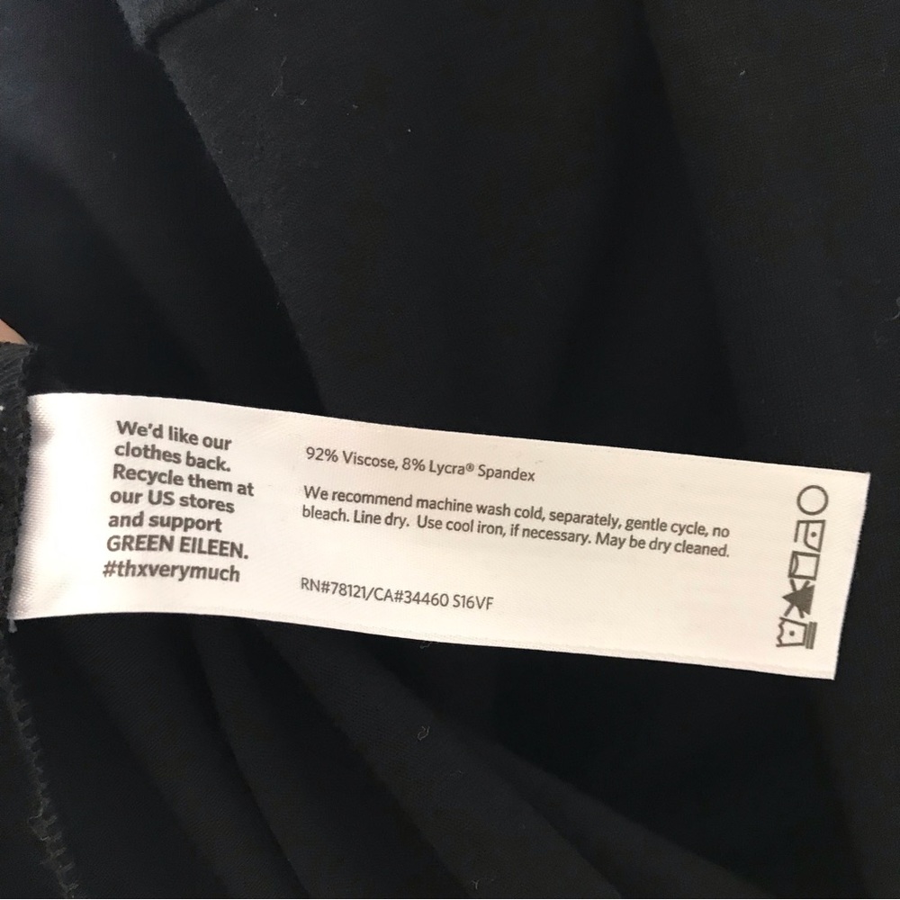 Eileen fisher black dress size small - Picture 8 of 8
